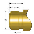 Load image into Gallery viewer, Kibblewhite Precision KPMI Seal, Red Viton, 6.5MM STEM X 0.475" GUIDE (Pack Of 8) - Side View