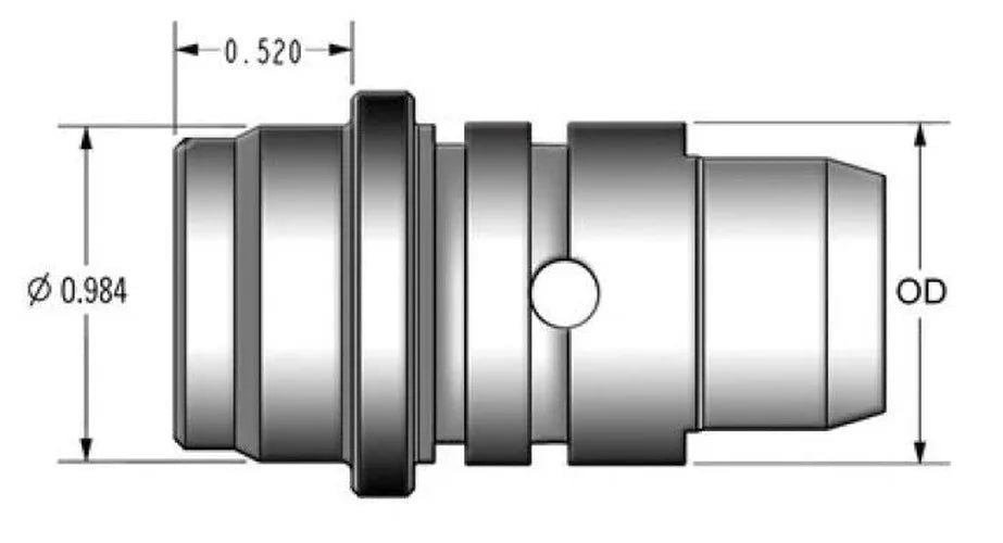 Kibblewhite Precision KPMI TAPPET BLOCK CAST IRON - Side View