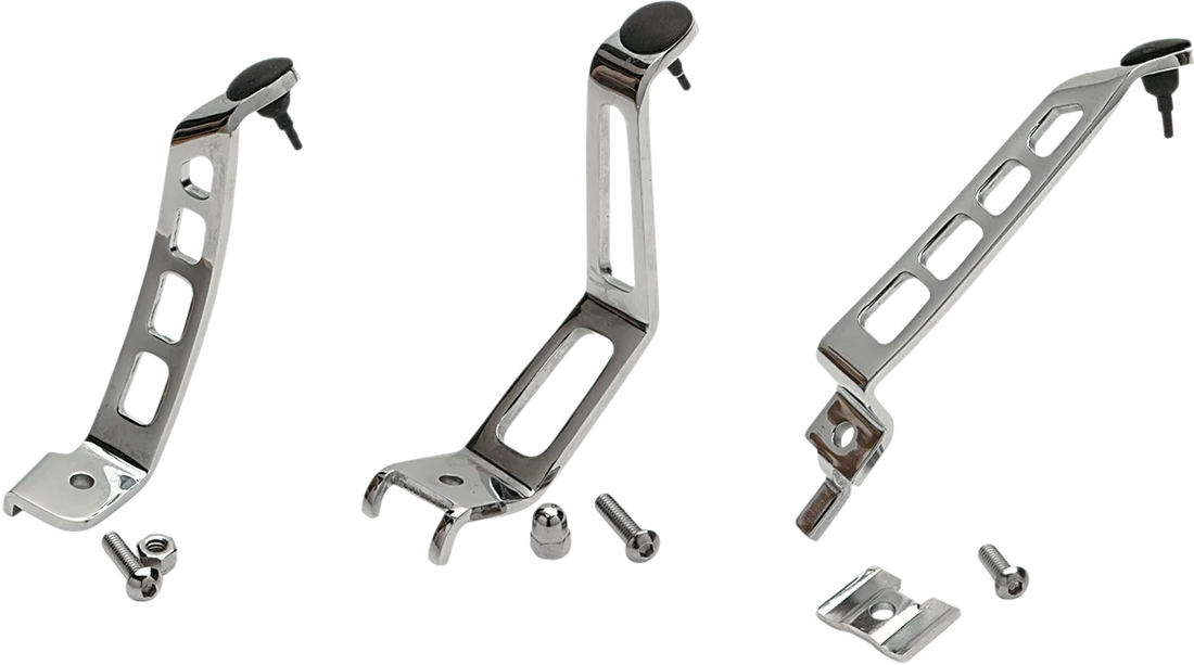 Kickstand Extension - Chrome - Dyna DragSpecialties 32-0468SC2 - Side View