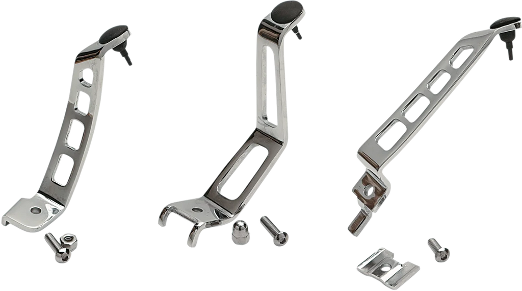 Kickstand Extension - Chrome - Dyna DragSpecialties 32-0468SC2 - Side View