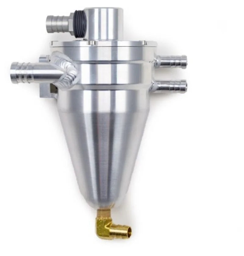 Killer B 08-14 WRX / 08-17 STI Air/Oil Separator w/ Plumbing - Detail View