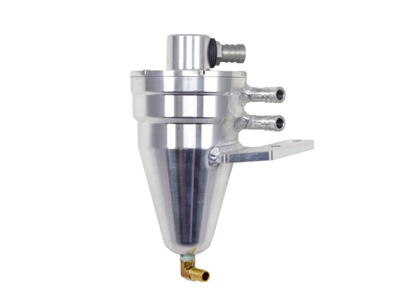 Killer B FA20 WRX Air/Oil Separator w/ Plumbing - Side View