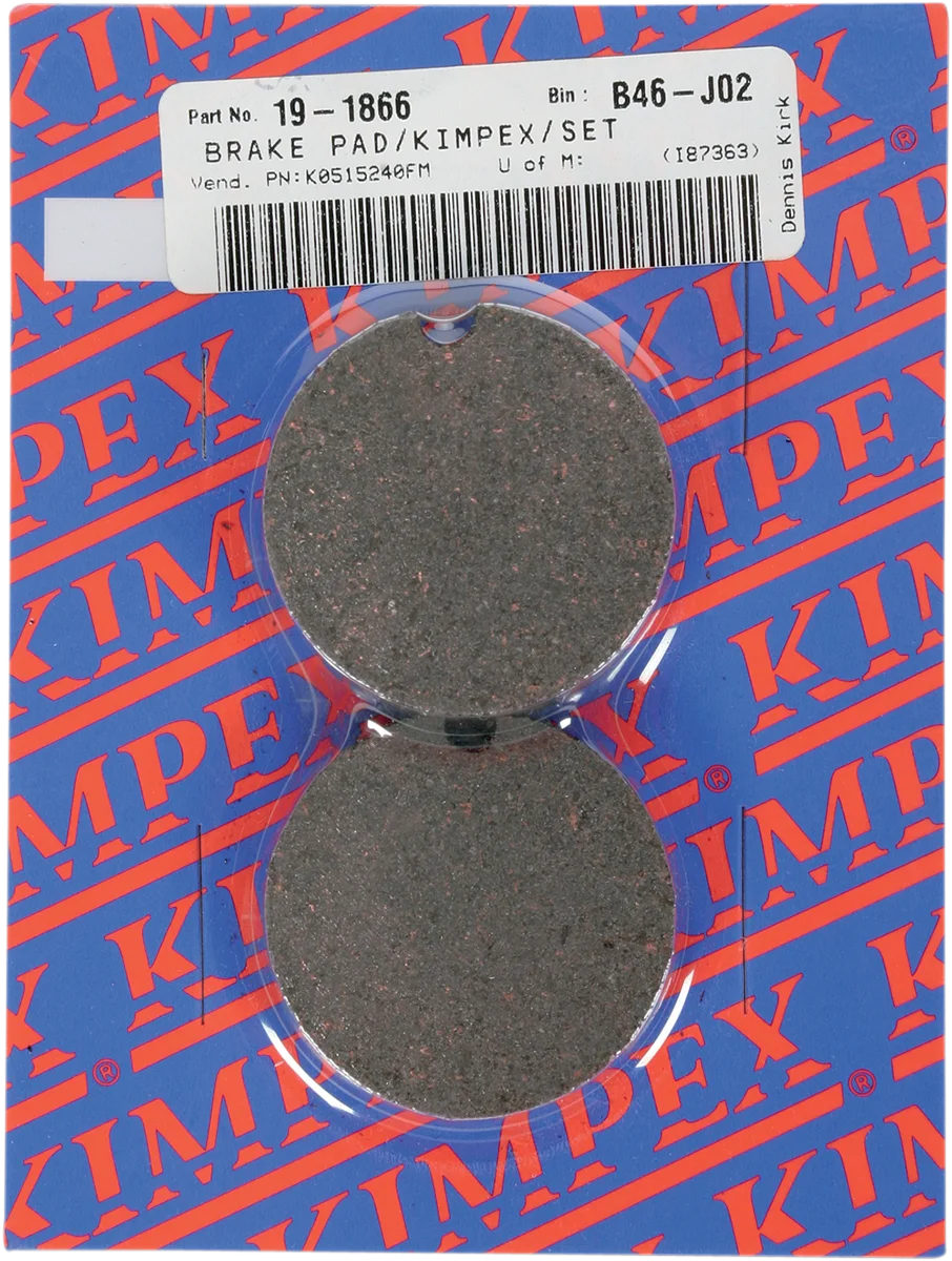 Kimpex Brake Pads - Bearcat/EXT - Side View