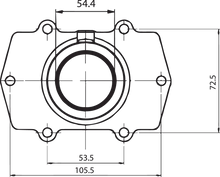 Load image into Gallery viewer, Kimpex Carburetor Mounting Flange - Arctic Cat 104570 - Back View