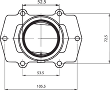 Load image into Gallery viewer, Kimpex Carburetor Mounting Flange - Arctic Cat 104579 - Side View