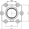 Load image into Gallery viewer, Kimpex Carburetor Mounting Flange - Arctic Cat - Side View