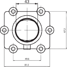 Load image into Gallery viewer, Kimpex Carburetor Mounting Flange - Arctic Cat - Side View