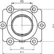 Load image into Gallery viewer, Kimpex Carburetor Mounting Flange - Arctic Cat - Side View