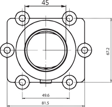 Load image into Gallery viewer, Kimpex Carburetor Mounting Flange - Arctic Cat - Side View