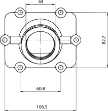 Load image into Gallery viewer, Kimpex Carburetor Mounting Flange - Polaris 104607 - Side View