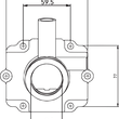 Load image into Gallery viewer, Kimpex Carburetor Mounting Flange - Polaris - Side View