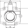 Load image into Gallery viewer, Kimpex Carburetor Mounting Flange - Polaris - Side View