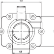 Load image into Gallery viewer, Kimpex Carburetor Mounting Flange - Polaris - Side View