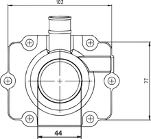 Load image into Gallery viewer, Kimpex Carburetor Mounting Flange - Polaris - Side View