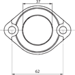 Load image into Gallery viewer, Kimpex Carburetor Mounting Flange - Polaris - Side View