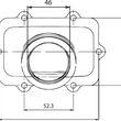 Load image into Gallery viewer, Kimpex Carburetor Mounting Flange - Ski-Doo 104585 - Back View
