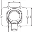 Load image into Gallery viewer, Kimpex Carburetor Mounting Flange - Ski-Doo 104588 - Side View