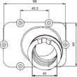 Load image into Gallery viewer, Kimpex Carburetor Mounting Flange - Ski-Doo 104599 - Side View