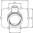 Load image into Gallery viewer, Kimpex Carburetor Mounting Flange - Ski-Doo 301723 - Side View