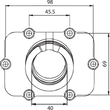 Load image into Gallery viewer, Kimpex Carburetor Mounting Flange - Ski-Doo 301753 - Side View
