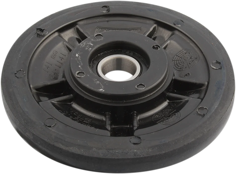 Kimpex Idler Wheel with Bearing 6004-2RS - Black - Group 17 - 141 mm OD x 20 mm ID 298971 - Side View