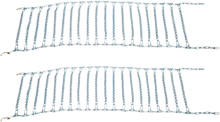 Load image into Gallery viewer, Kimpex Tire Chains - V-Bar - 2 Space - 16" W x 59" L - Pair 233573 - Main Product View
