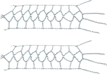 Load image into Gallery viewer, Kimpex Tire Chains - V-Bar - Diamond - 18" W x 67" L - Pair 233580 - Detail View