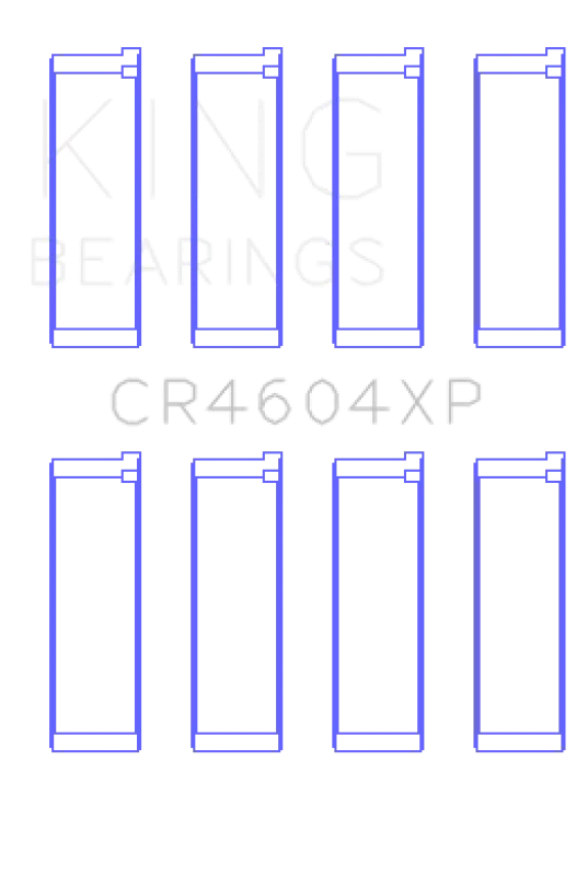 King 07-09 Mazdaspeed 3 L3-VDT MZR DISI (t) Duratec High Performance Rod Bearing Set - Size +.025mm - Main Product View