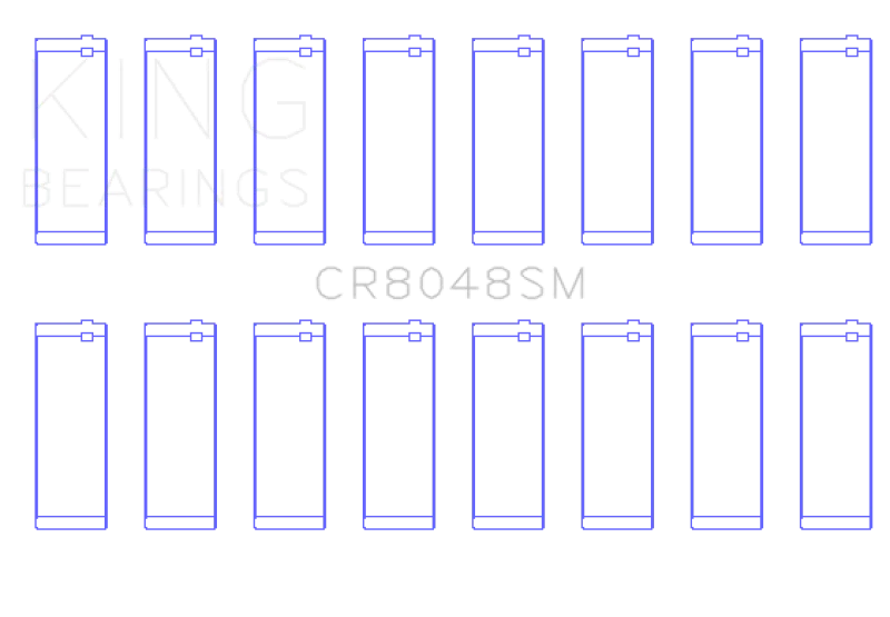 King Chrysler V8 / 5.7L / 6.1L / 6.4L Hemi Standard Rod Bearing Set (O/S Housing +.002in) - Main Product View