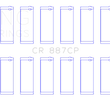 Load image into Gallery viewer, King Engine Bearings 00-03 Ford F-650/F-750 T444E Connecting Rod Bearing Set - Detail View