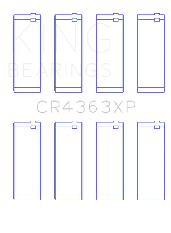 King Engine Bearings 00-06 Chevrolet 2.2L DOHC Ecotec Connecting Rod Bearings (Set of 4) - Main Product View
