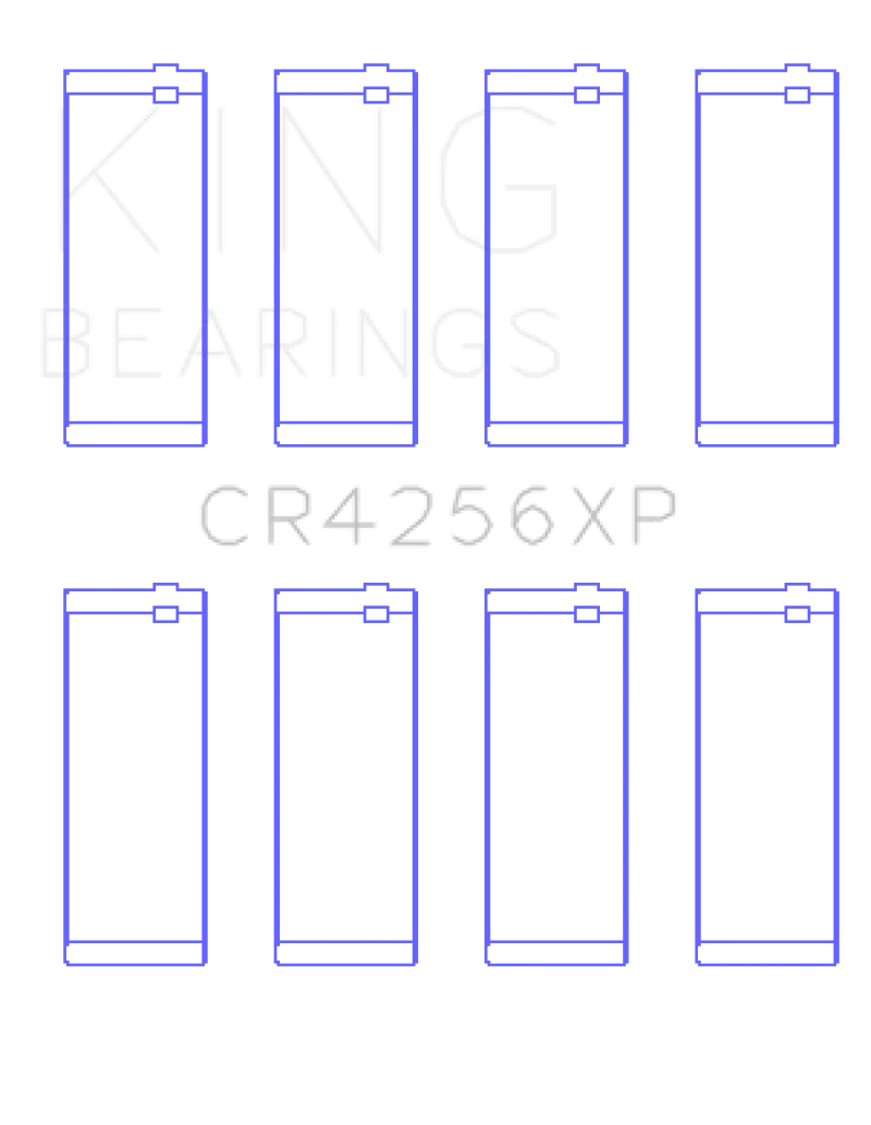 King Engine Bearings 03-05 Dodge Neon SRT4 2.4L (Size 0.50 Oversized) Performance Rod Bearing Set - Detail View