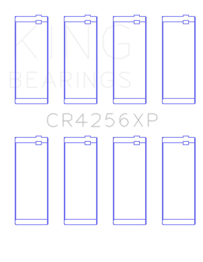 King Engine Bearings 03-05 Dodge Neon SRT4 2.4L (Size 0.50 Oversized) Performance Rod Bearing Set - Detail View