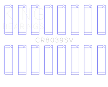 Load image into Gallery viewer, King Engine Bearings 08-10 Ford Powerstroke 6.4L (Size +.026mm) Connecting Rod Bearing Set - Side View