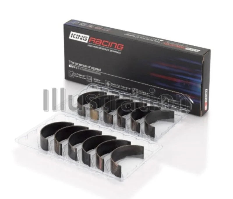 King Engine Bearings 09-15 Nissan GT-R VR38DETT (Size STDX) Tri-Metal Performance Rod Bearing Set
