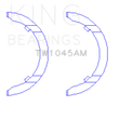 Load image into Gallery viewer, King Engine Bearings 1798 Audi CDAA/CDHA/CDHB/CDAB Thrust Washer Set - Side View
