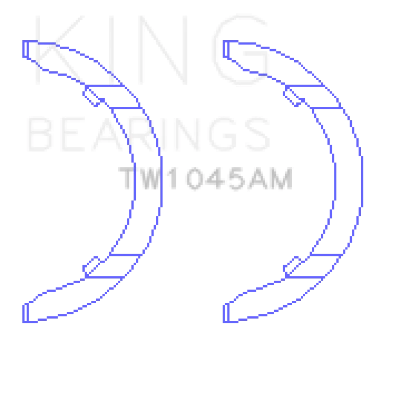 King Engine Bearings 1798 Audi CDAA/CDHA/CDHB/CDAB Thrust Washer Set - Side View