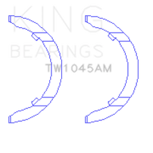 Load image into Gallery viewer, King Engine Bearings 1798 Audi CDAA/CDHA/CDHB/CDAB Thrust Washer Set - Side View