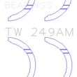 Load image into Gallery viewer, King Engine Bearings 1995 Toyota Tacoma AM-Series Thrust Washer Set - Side View