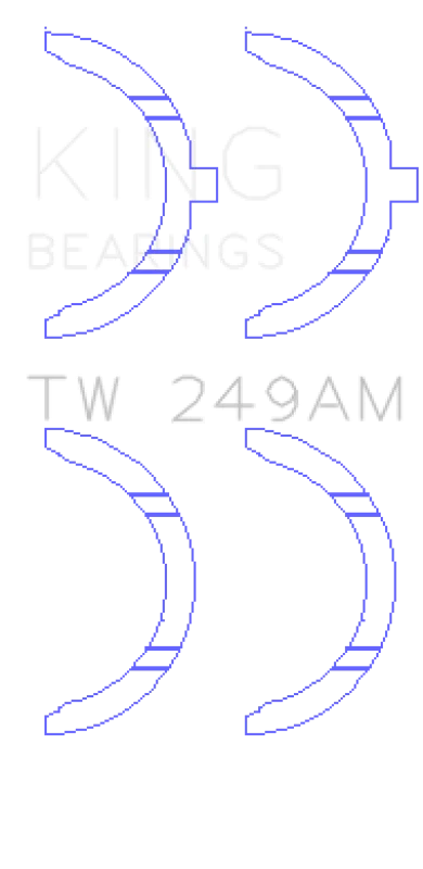 King Engine Bearings 1995 Toyota Tacoma AM-Series Thrust Washer Set - Side View