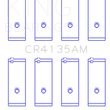 Load image into Gallery viewer, King Engine Bearings 85-01 Toyota 5SFE L4 DOHC 16 Valves (Size +0.25) Rod Bearing Set - Side View