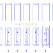 Load image into Gallery viewer, King Engine Bearings 89-15 Dodge Cummins Diesel 5.9L 6.7L Inline 6 (Size 0.25mm) Main Bearing Set - Side View