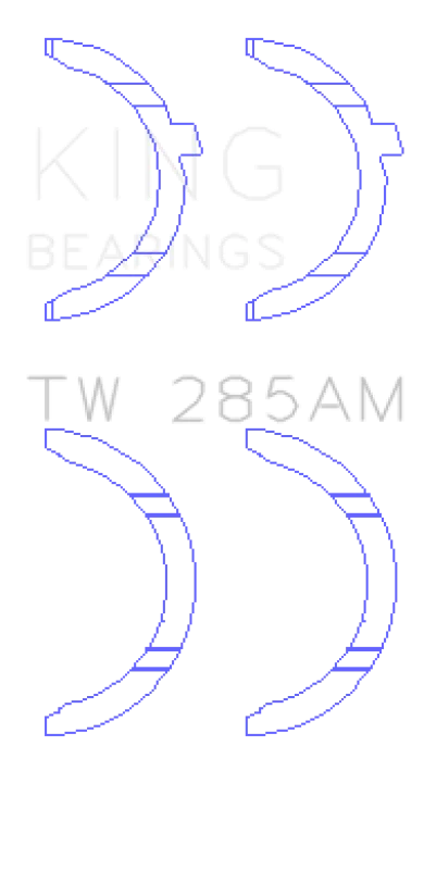King Engine Bearings 94-01 Toyota 2.4L 2RZ-FE/2.7L 3RZ-FE Thrust Washer Set - Main Product View
