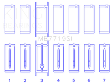 Load image into Gallery viewer, King Engine Bearings AMC / JEEP 242CI 4.0L POWER-TEC (Size 0.20 Oversized) Main Bearing Set - Detail View