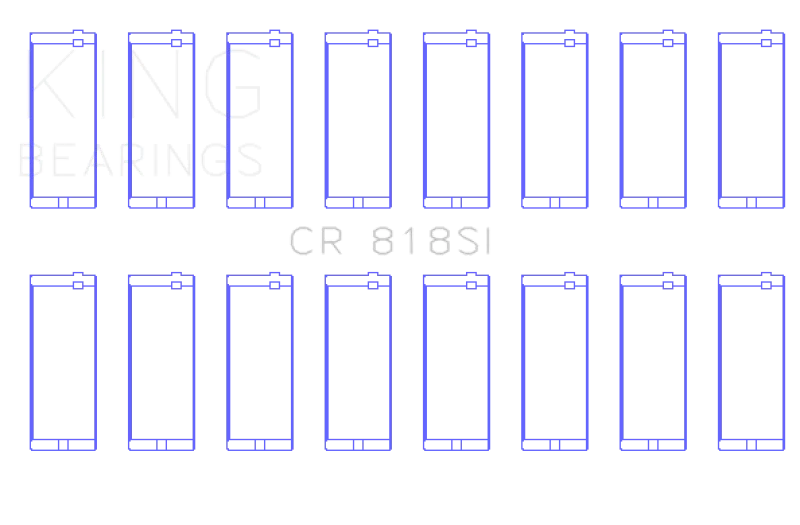 King Engine Bearings AMC / JEEP 290, 304, 360 16V Connecting Rod Bearing Set - Detail View