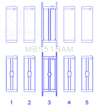 Load image into Gallery viewer, King Engine Bearings AMC/Jeep 390 &amp; 401 Crankshaft Main Bearing Set - Size STD - Main Product View