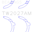 Load image into Gallery viewer, King Engine Bearings AUDI AAH, BUG, CCWA,CTBA Thrust Washer Set - Side View