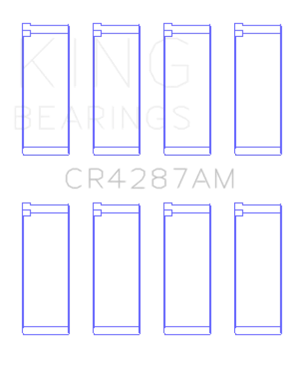 King Engine Bearings Acura B18C1/B18C5 L4 / Honda 110CI DOHC (Size +0.50) Rod Bearing Set - Side View