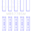 Load image into Gallery viewer, King Engine Bearings Audi/VW 1.8/2.0 TSI/TFSI (Size 0.50 Oversized) Main Bearing Set - Side View