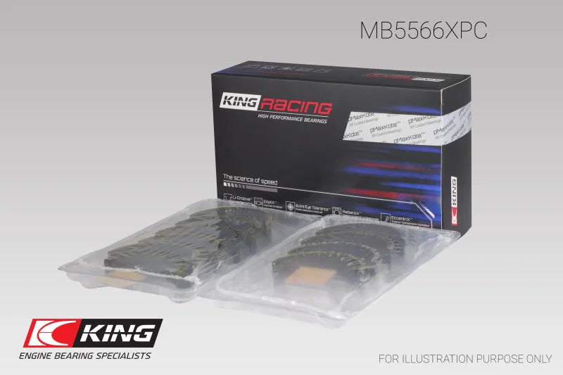 King Engine Bearings Audi/VW ABL/ ADY/ AHH/ AKS (Size STDX) Main Bearing Set - Side View